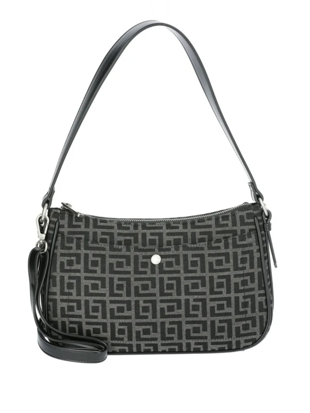 Nicole Fiorelli Women's Crossbody, Black Geo Jaquard